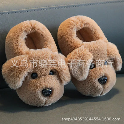 Pantofole Invernali Bambini Antiscivolo – Ciabatte Morbide in Peluche con Elastico al Tallone