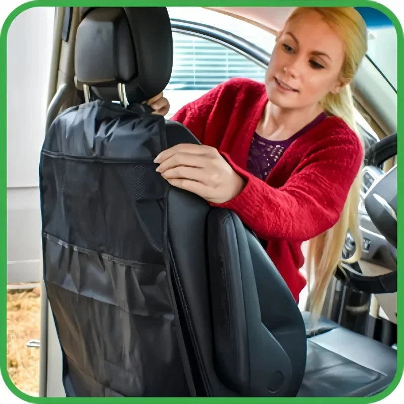 Organizer Schienale Auto per Bambini con 3 Tasche – Protezione Sedile Impermeabile e Antisporco