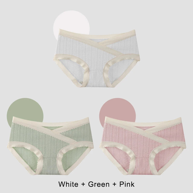 Set 3 Slip Premaman a Vita Bassa con Taglio a V – Gravidanza e Post Parto