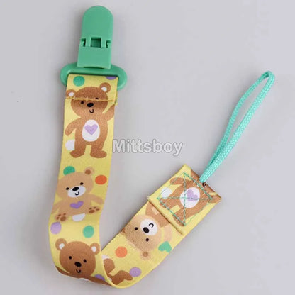 Catenella Portaciuccio in Tessuto con Clip – Fantasie Colorate