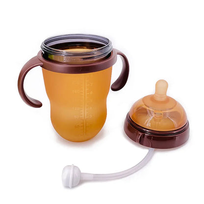 Biberon con Tettarella Effetto Seno in Silicone – Senza BPA e con Manici 150 e 250 ml