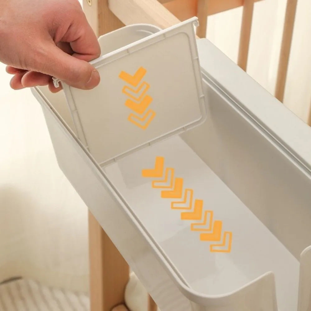 Organizer Appendibile per Culla e Lettino – Porta Pannolini e Accessori con Divisori Regolabili