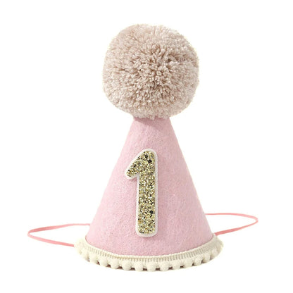 Cappellino Primo Compleanno con Pompon – Riutilizzabile per Festa e Servizi Fotografici