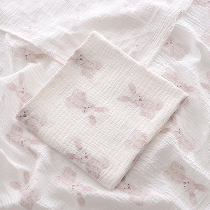 Copertina Neonato in Mussola di Cotone 100×100 cm – Leggera e Traspirante