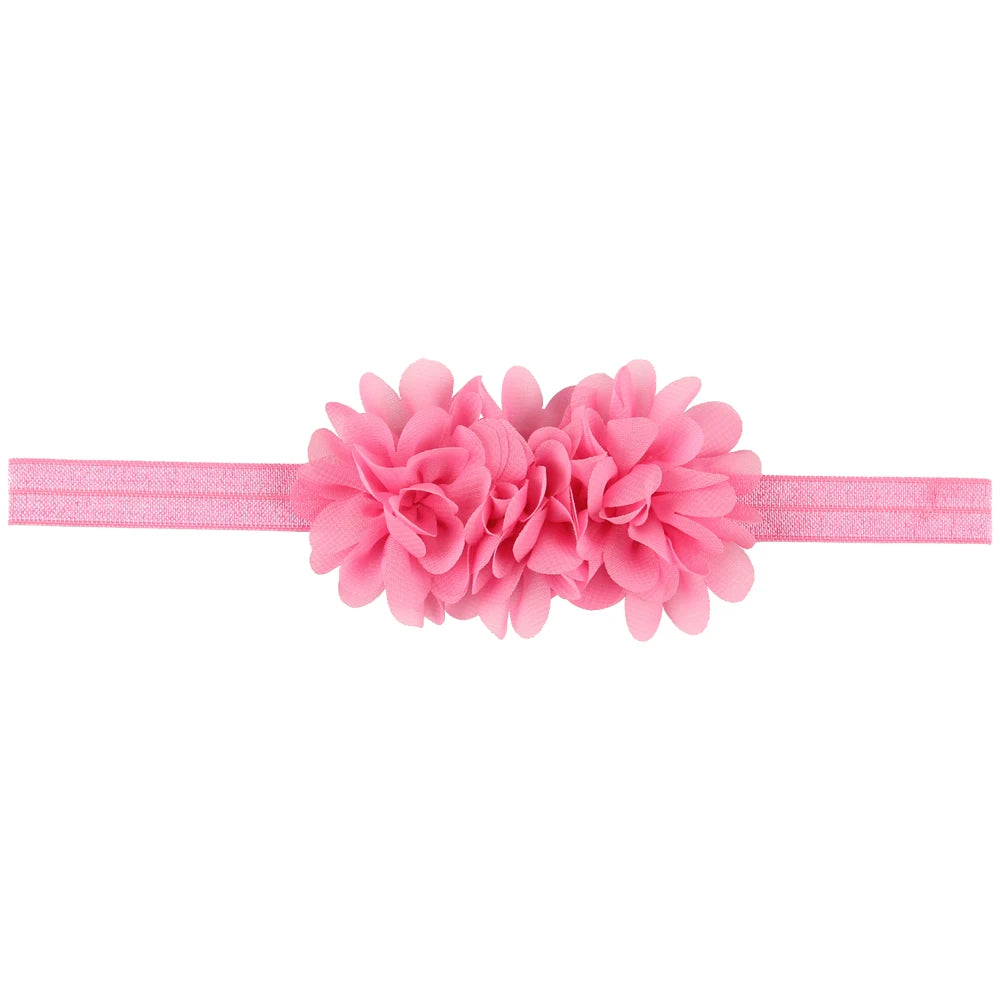 Fascia per Capelli con Fiore in Chiffon per Neonata e Bambina - Taglia unica (6 mesi - 3 anni)