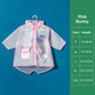 Impermeabile Bambini in PVC con Cappuccio e Visiera Trasparente – Giacca Antipioggia con Dettagli Riflettenti