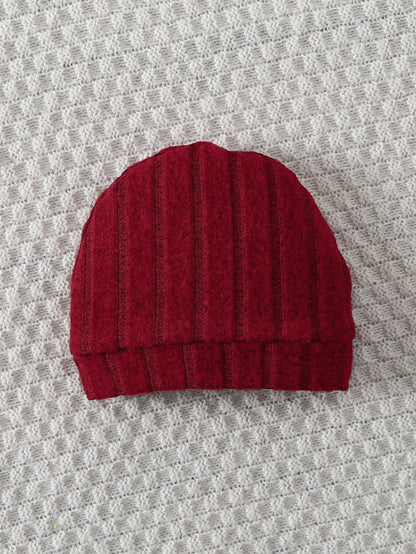 Tutina in Maglia per Neonati Autunno/Inverno con Cappellino Coordinato e Bottoni Frontali