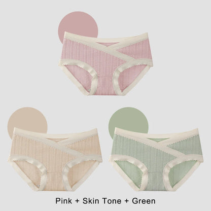 Set 3 Slip Premaman a Vita Bassa con Taglio a V – Gravidanza e Post Parto