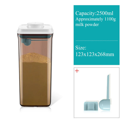 Contenitore Salva-Freschezza per Latte in Polvere - Dispenser con Dosatore 800/1000 ml