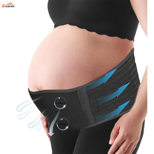 Fascia Premaman Regolabile – Cintura di Supporto Pancia in Gravidanza, Traspirante e Taglia Unica