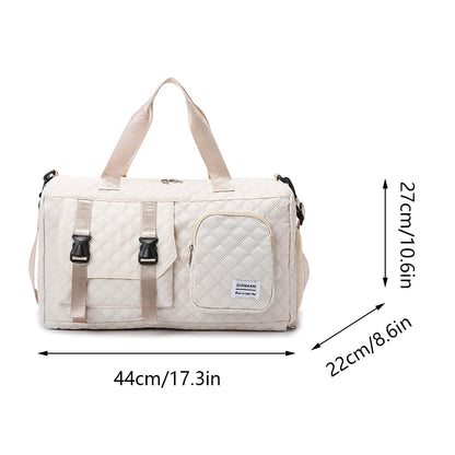 Borsone da Viaggio in Nylon Impermeabile con Scomparti Separati - Borsa Mamma Organizer Multifunzione