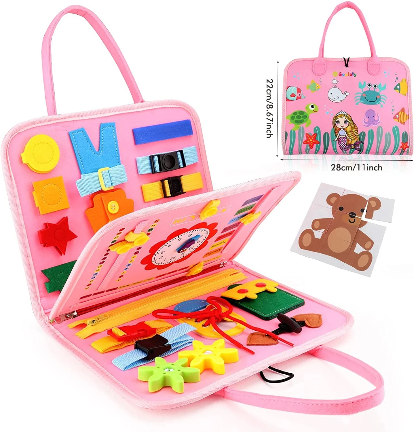 Tappetino Sensoriale per Bambini – Gioco Tattile Educativo con Texture e Animali, Sviluppo Sensoriale e Motricità Fine