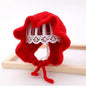 Cuffietta Neonato in Cotone Lavorata a Maglia – Cappellino con Lacci e Bordo Ondulato 38–47 cm