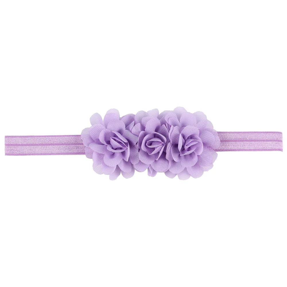 Fascia per Capelli con Fiore in Chiffon per Neonata e Bambina - Taglia unica (6 mesi - 3 anni)