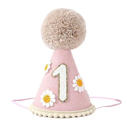 Cappellino Primo Compleanno con Pompon – Riutilizzabile per Festa e Servizi Fotografici