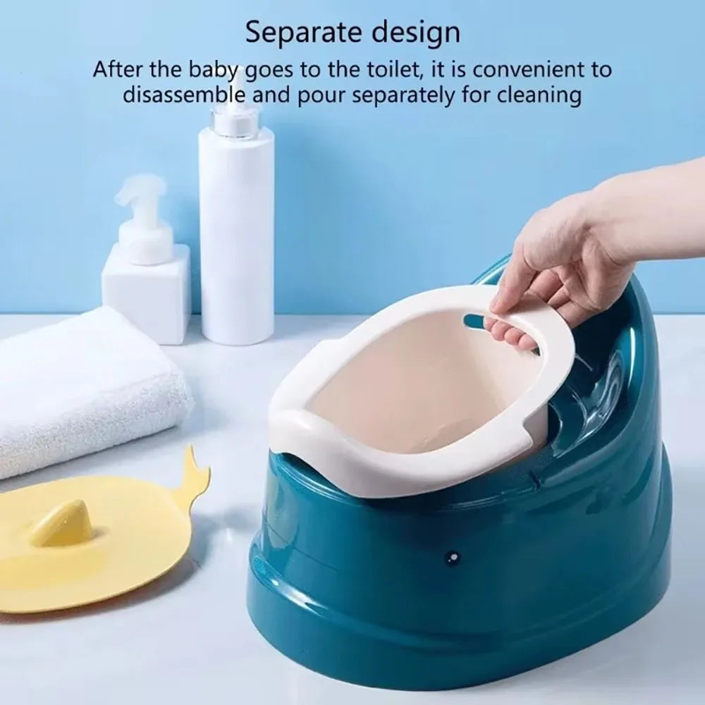 Vasino per Bambini con Coperchio e Vaschetta Estraibile, Antiscivolo, Toilette da Allenamento per lo Spannolinamento