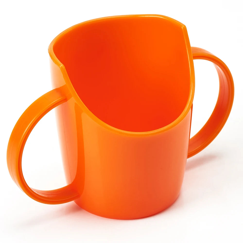 Tazza Inclinata con Manici per Bambini – Bicchiere Educativo 80 ml per l'Apprendimento Autonomo