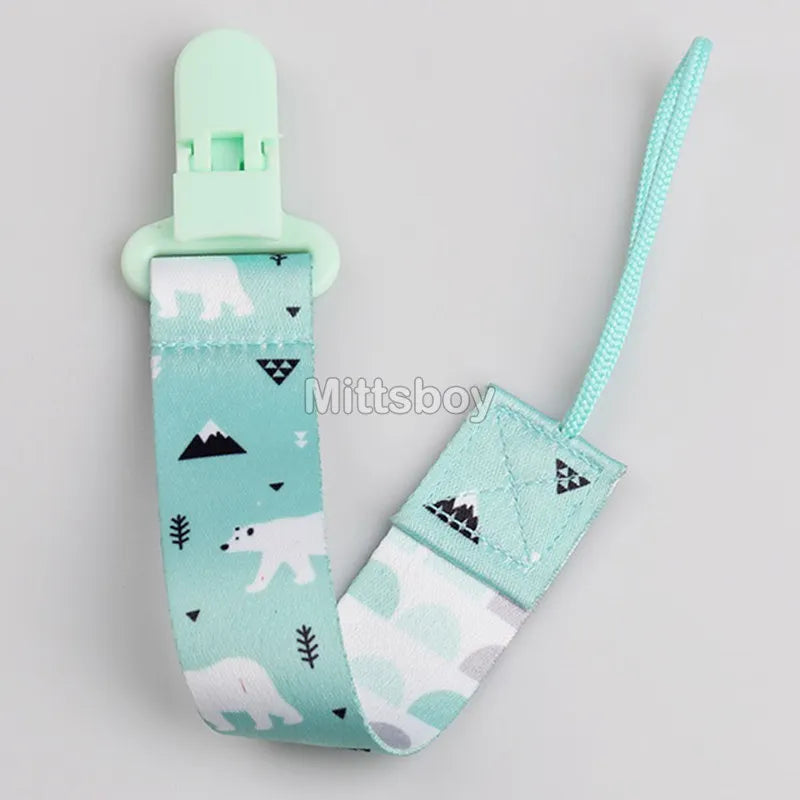 Catenella Portaciuccio in Tessuto con Clip – Fantasie Colorate