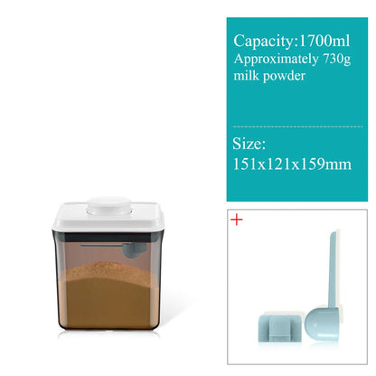 Contenitore Salva-Freschezza per Latte in Polvere - Dispenser con Dosatore 800/1000 ml