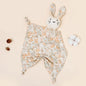 Copertina Doudou per Neonati in Mussola di Cotone – Coniglietto con Orecchie a Fantasia