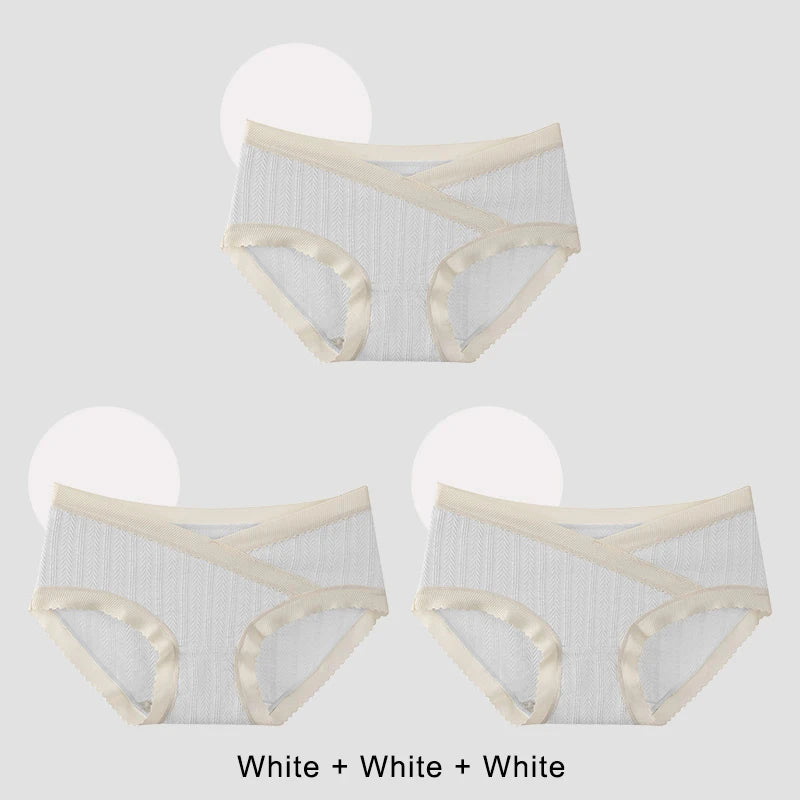 Set 3 Slip Premaman a Vita Bassa con Taglio a V – Gravidanza e Post Parto