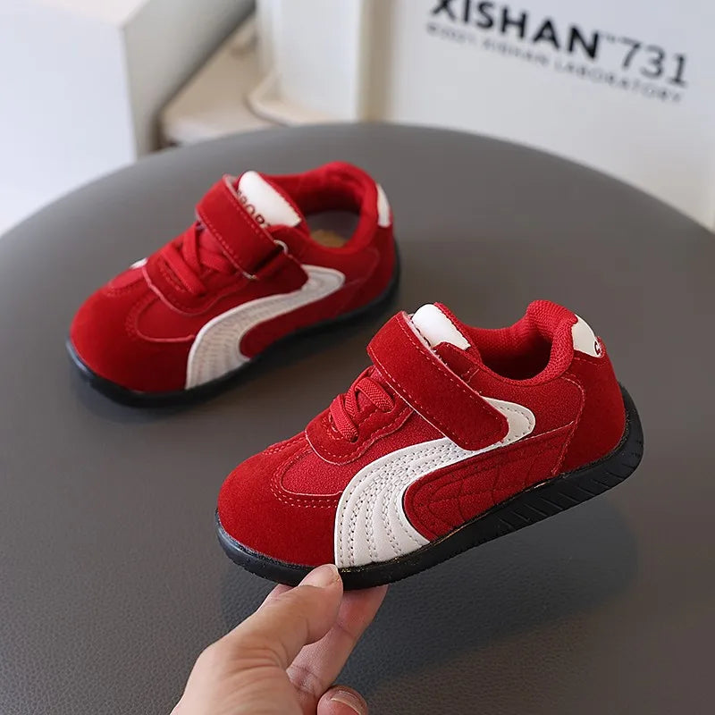Scarpe Casual per Bambini con Suola Antiscivolo e Chiusura a Strappo