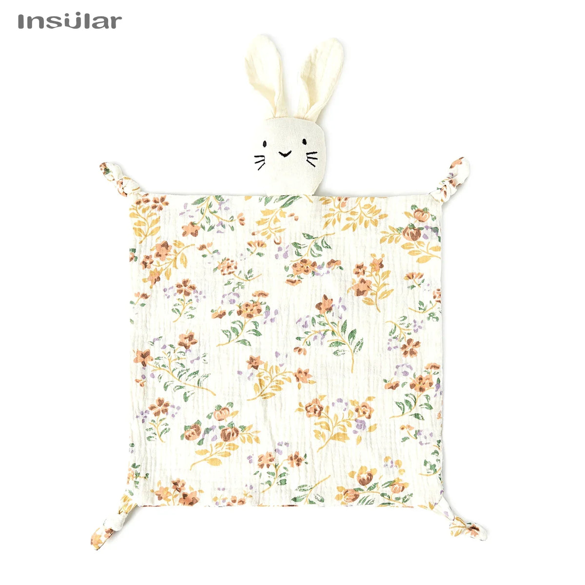 Doudou Coniglietto in Mussola di Cotone – Copertina Coccole per Neonati e Bambini