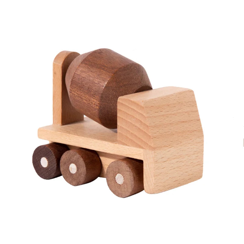 Veicoli in Legno Naturale – Gioco di Ruolo Educativo per Bambini 3+ Anni