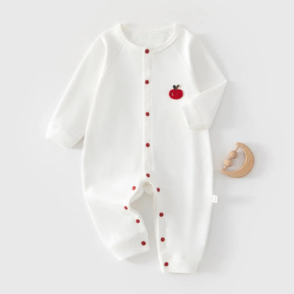 Tutina Neonato in 100% Cotone – Pigiamino Intero Senza Piedini con Bottoni a Pressione