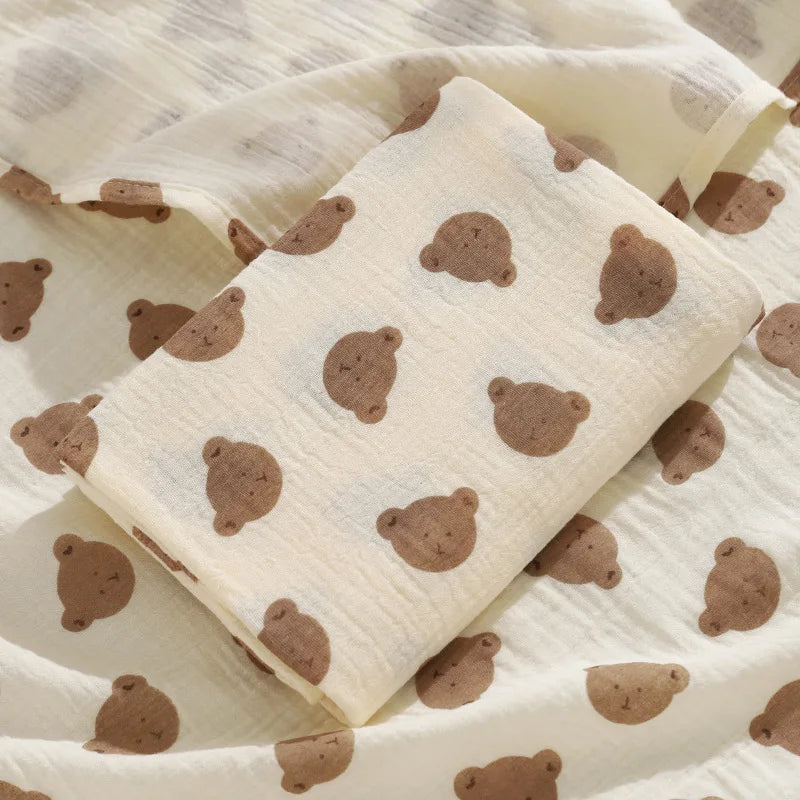 Copertina Neonato in Mussola di Cotone 100×100 cm – Leggera e Traspirante