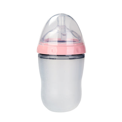 Biberon in silicone morbido per neonati – effetto seno materno