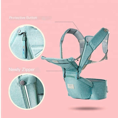 Marsupio Ergonomico Porta Bebè con Seduta Anca – Regolabile e Confortevole