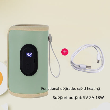 Scaldabiberon Portatile USB con Controllo Temperatura – Fascia Riscaldante per Biberon da Viaggio