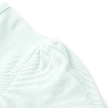T-Shirt Bambino Verde Menta in Cotone Morbido – Maglietta Estiva Leggera 4-8 Anni