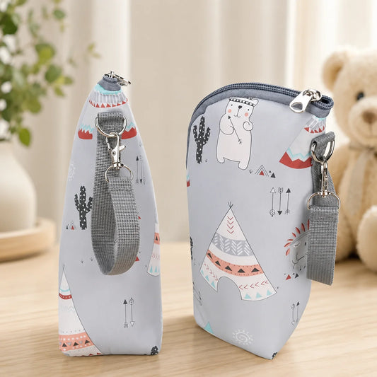 Borsa Termica Portabiberon Isolante da Viaggio – Portatile per Passeggino
