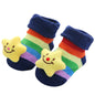 Calzini Antiscivolo Neonato con Animaletti in Cotone - Calze Baby 0-12 Mesi Morbide e Sicure