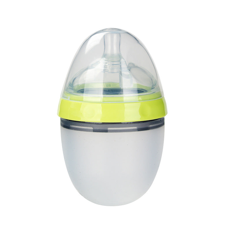Biberon in silicone morbido per neonati – effetto seno materno