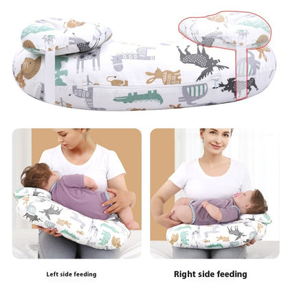 Cuscino Allattamento Gravidanza Ergonomico – Supporto Lombare e Addominale, Traspirante e Lavabile, Multifunzione per Mamma e Neonato